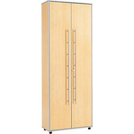 Schäfer Shop Select Aktenschrank Moxxo IQ, Holz, 5 Böden, 6 OH, B 801 x T 362 x H 2166 mm, abschließbar, Ahorn-Dekor 