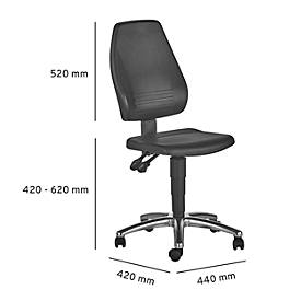 Schäfer Shop Select Arbeitsdrehstuhl Pro Industrie mit Rollen