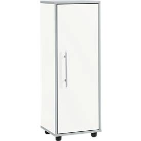 Schäfer Shop Select Armoire à dossiers Moxxo IQ, bois, 2 tablettes, 3 HC, L 401 x P 362 x H 1115 mm, blanc