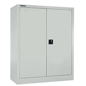 Schäfer Shop Select Armoires à portes battantes MS iCONOMY, acier, 3 hauteurs de classeurs, l. 800 x P 400 x H 1215 mm, gris clair RAL 7035