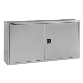 Schäfer Shop Select Aufsatzschrank, abschließbar, Höhe 800 mm, Breite 1200 mm, weißaluminium RAL 9006