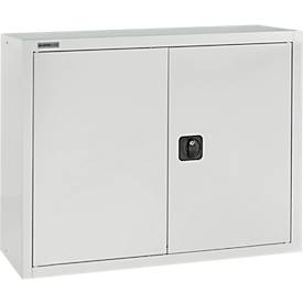 Schäfer Shop Select Aufsatzschrank, abschließbar, Höhe 800 mm, Breite 800 mm, lichtgrau RAL 7035