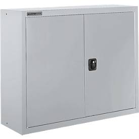 Schäfer Shop Select Aufsatzschrank MS 8408i, B 800 x T 400 x H 800 mm, 1 Boden, Stahl, weißaluminium RAL 9006/weißaluminium RAL 9006