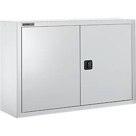 Schäfer Shop Select Aufsatzschrank MS 8409i, B 950 x T 400 x H 800 mm, 1 Boden, Stahl, lichtgrau RAL 7035/lichtgrau RAL 7035