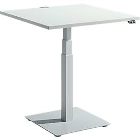 Schäfer Shop Select Beistelltisch FLEXXAS, elektrisch höhenverstellbar, ergonomisch, B 800 mm, lichtgrau 
