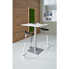 Schäfer Shop Select Beistelltisch FLEXXAS, elektrisch höhenverstellbar, ergonomisch, B 800 mm, weiß 