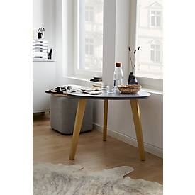 Schäfer Shop Select Beistelltisch Start Off Wood, Ø 850 x H 630 mm, Holz, graphit