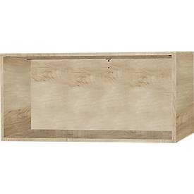 Schäfer Shop Select Bibliothèque étagère à poser SET UP, 1 HC, l. 800 x P 420 x H 372 mm, décor chêne