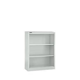 Schäfer Shop Select Bibliothèque étagères MS iCONOMY, en acier, 3 HC, l. 800 x P 400 x H 1215 mm, gris clair RAL 7035