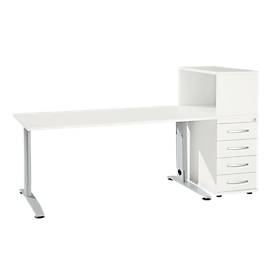 Schäfer Shop Select Büromöbelset LOGIN 2-teilig, Schreibtisch B 1600 mm