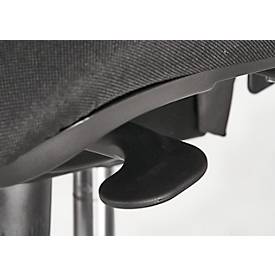 Schäfer Shop Select Bürostuhl SSI Proline Edition 10, mit Armlehnen, Punktsynchronmechanik, Bandscheibensitz, Netzrücken, schwarz/alusilber