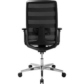 Schäfer Shop Select Bürostuhl SSI Proline Edition 50, mit Armlehnen, Punktsynchronmechanik, Bandscheibensitz, Lordosenstütze, Netzrücken, schwarz