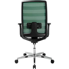 Schäfer Shop Select Bürostuhl SSI Proline Edition 50, mit Armlehnen, Punktsynchronmechanik, Bandscheibensitz, Lordosenstütze, Netzrücken, schwarz/mint