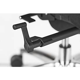 Schäfer Shop Select Bürostuhl SSI PROLINE S3+, mit Armlehnen, 3D-Synchronmechanik, Flachsitz, 3D-Netz-Rückenlehne, schwarz/alusilber