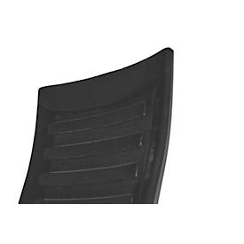 Schäfer Shop Select Bürostuhl SSI PROLINE S3+, mit Armlehnen, 3D-Synchronmechanik, Flachsitz, 3D-Netz-Rückenlehne, schwarz/alusilber