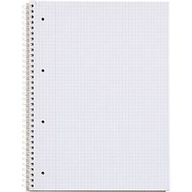 Schäfer Shop Select Collegeblöcke, DIN A4, 80 Blatt, doppelte Spiralbindung, 5 Stück, weiß