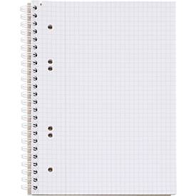 Schäfer Shop Select Collegeblöcke, DIN A5, 80 Blatt, doppelte Spiralbindung, 5 Stück, weiß