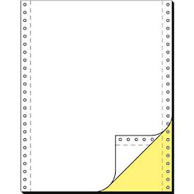 Schäfer Shop Select Computer Endlospapier, LP, SD, gelbe Kopie, 2-fach blanko, 1000 Stück