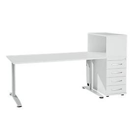 Schäfer Shop Select Ensemble de meubles de bureau LOGIN 2 pièces, bureau L 1600 mm