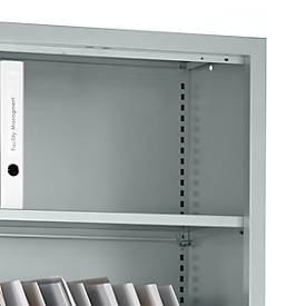 Schäfer Shop Select Fachböden MS iCONOMY, inklusive Halterung, B 1200 mm, 2 Stück, weißaluminium