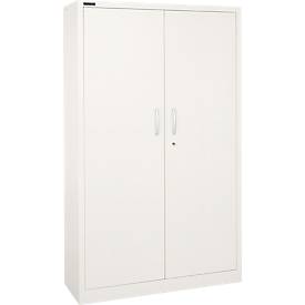 Schäfer Shop Select Flügeltürenschrank MS iCOLOUR, Stahl, 5 Ordnerhöhen, B 1200 mm, weiß RAL 9003