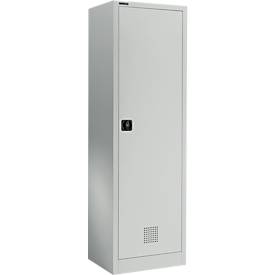 Schäfer Shop Select Garderobenschrank EASY-WEAR, Zylinderschloss, H 1935 mm, lichtgrau RAL 7035