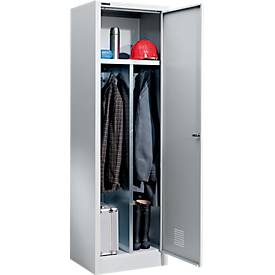 Schäfer Shop Select Garderobenschrank EASY-WEAR, Zylinderschloss, H 1935 mm, weißalu RAL 9006