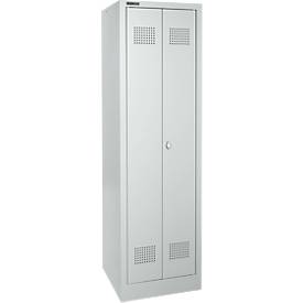 Schäfer Shop Select Garderobenschrank MSG 18505i, Stahl, Drehriegelverschluss, B 530 x T 500 x H 1800 mm