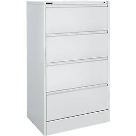 Schäfer Shop Select Hängeregistraturschrank MS iCONOMY, offener Rahmen, B 780 x T 580 x H 1350 mm, lichtgrau RAL 7035