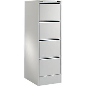 Schäfer Shop Select Hängeregistraturschrank MS iCONOMY, Stahl, 1-bahnig, offener Rahmen, B 425 mm, alusilber RAL 9006