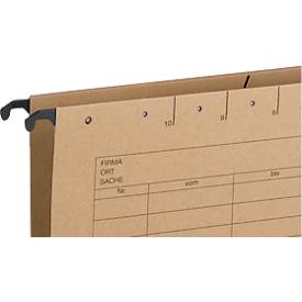 Schäfer Shop Select Hängetaschen,für Formate bis Din A4, seitliche Leinenfrösche, weiß