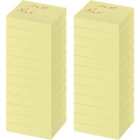 Schäfer Shop Select Haftnotizen Schäfer Shop Select, 50 x 40 mm, 3 x 100 Blatt, 24 Stück, gelb