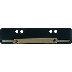 Schäfer Shop Select Heftstreifen, PP, schwarz, DIN A5, Metall-Deckleiste