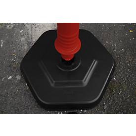 Schäfer Shop Select Kettenständerset, 4 Pfosten+4 Ketten, rot-weiß