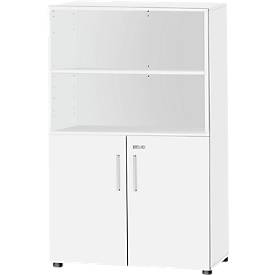 Schäfer Shop Select Kombischrank SET UP, 4 OH, B 800 x T 420 x H 1514 mm, weiß/weiß