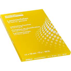 Schäfer Shop Select Laminierfolien, 111 x 154 mm für DIN A6, 125 mic, 100 Stück