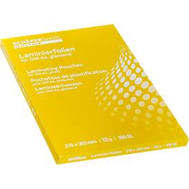 Schäfer Shop Select Laminierfolien, 216 x 303 mm für DIN A4, 125 mic, 100 Stück