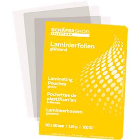 Schäfer Shop Select Laminierfolien, 60 x 90 mm, 125 mic, 100 Stück