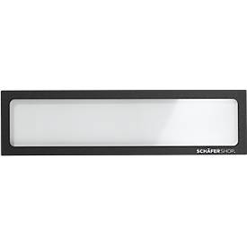 Schäfer Shop Select magneetlijst, voor koppen (DIN A5/ DIN A4), UV-bestendige PET-folie, zwart, 4 stuks