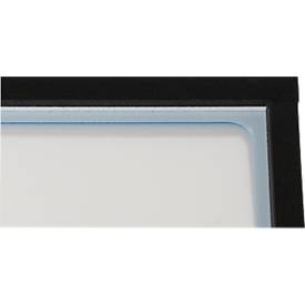 Schäfer Shop Select Magnetrahmen, für A4-Dokumente, UV-beständige PET-Folie, grau, 4 Stück