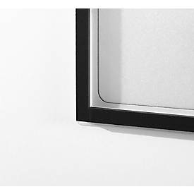 Schäfer Shop Select Magnetrahmen Recycling, für A4-Dokumente, UV-beständige aus bis zu 85% recycelter PET-Folie, grau, 4 Stück