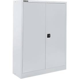 Schäfer Shop Select Materialschrank MSI 16412, B 1200 x T 400 x H 1535 mm, 3 Böden, Stahl, weißaluminium RAL 9006