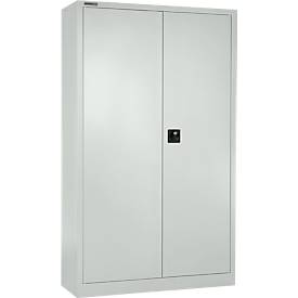 Schäfer Shop Select Materialschrank MSI 2409, mit Lochrasterwänden auf halber Höhe, bis 50 kg/Fachboden, B 950 x T 400 x