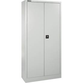 Schäfer Shop Select Materialschrank MSI 2409, Stahl, 6 Fachböden, B 950 x T 400 x H 1935 mm, lichtgrau 