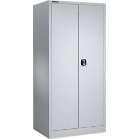 Schäfer Shop Select Materialschrank MSI 2609, Belastb. 50 kg je Boden, H 1935 mm, weißaluminium/weißaluminium 