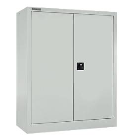 Schäfer Shop Select MS iCONOMY armario con puertas batientes, acero, 3 alturas de archivo, An 800 x P 400 x Al 1215 mm, gris claro RAL 7035