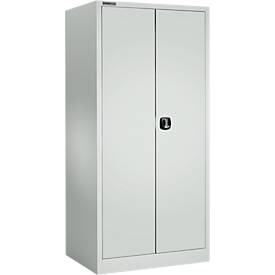 Schäfer Shop Select MSI 2509 opbergkast, 5 OH, 4 tussenlegborden, cilinderslot, B 950 x D 500 x H 1935 mm, lichtgrijs RAL 7035/lichtgrijs RAL 7035
