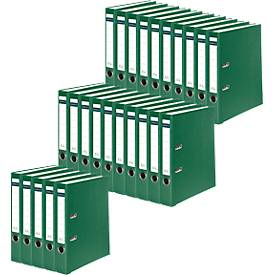 Schäfer Shop Select Ordner, DIN A4, Rückenbreite 50 mm, 25 Stück, Polypropylen und Recyclingpapier, grün