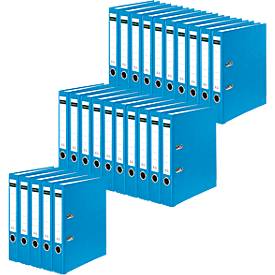 Schäfer Shop Select Ordner, DIN A4, Rückenbreite 50 mm, 25 Stück, Polypropylen und Recyclingpapier, hellblau