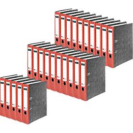 Schäfer Shop Select Ordner, DIN A4, Rückenbreite 50 mm, 25 Stück, rot